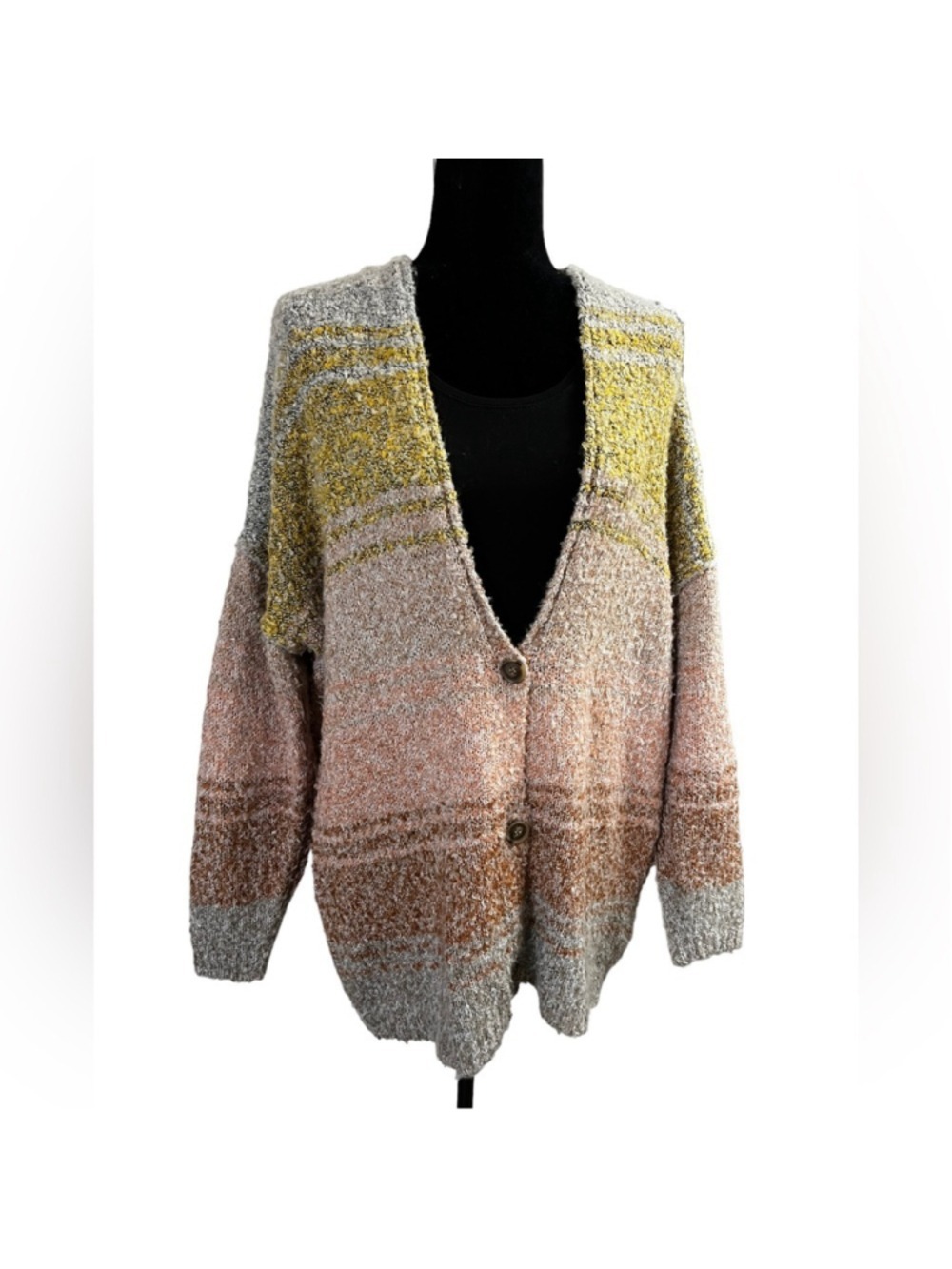 Coco & Jaimeson Color Block Cardigan Sweater - Picture 5 of 16
